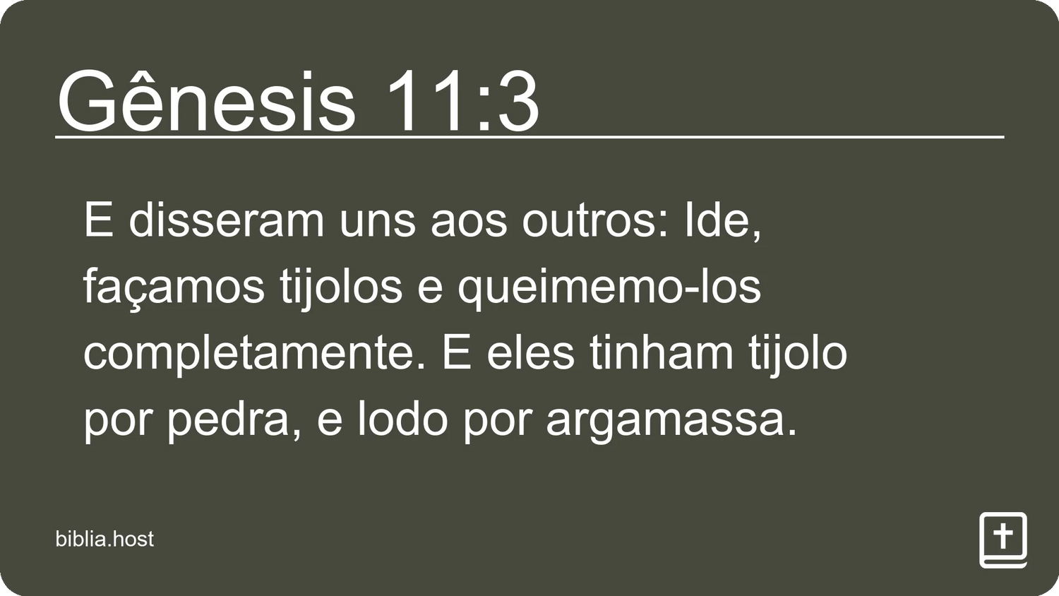 Gênesis 11:3