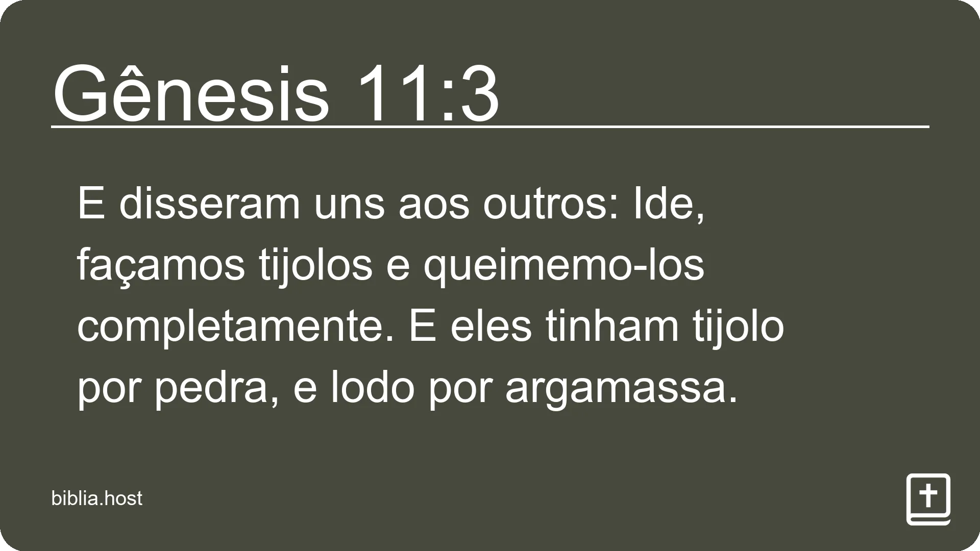 Gênesis 11:3