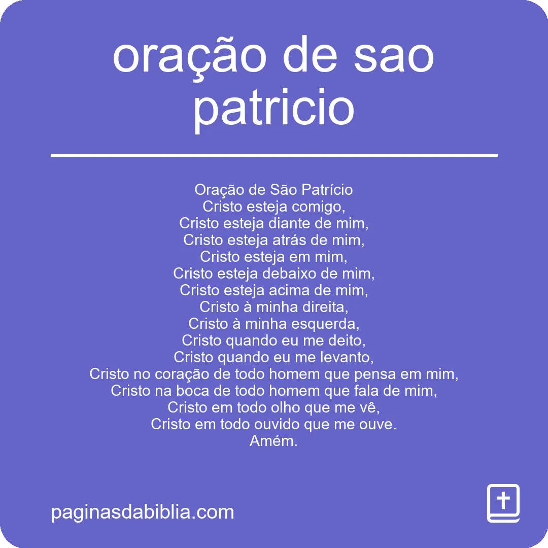 oração de sao patricio