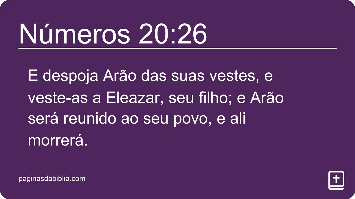 Números 20:26