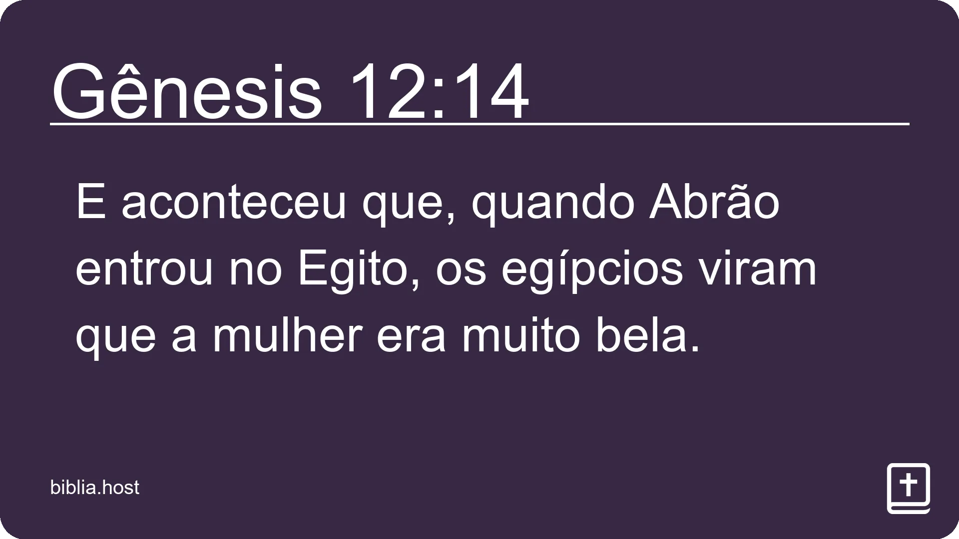 Gênesis 12:14