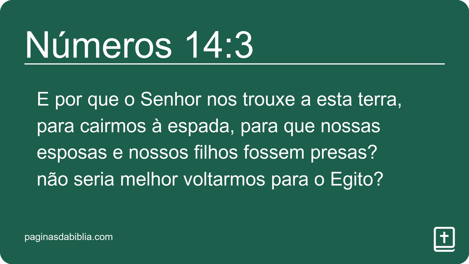 Números 14:3