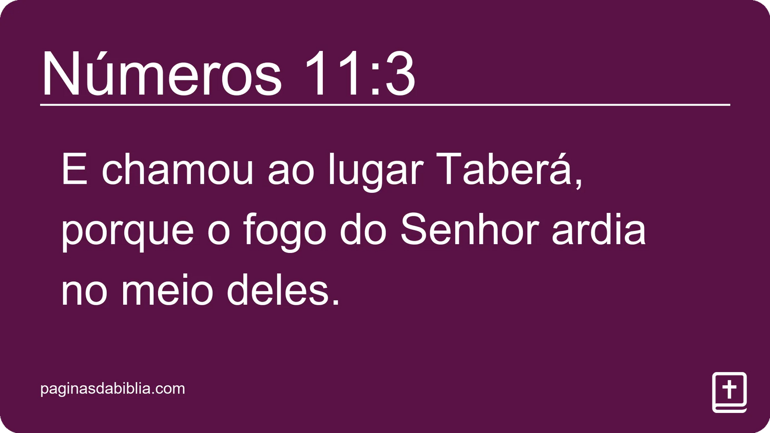 Números 11:3