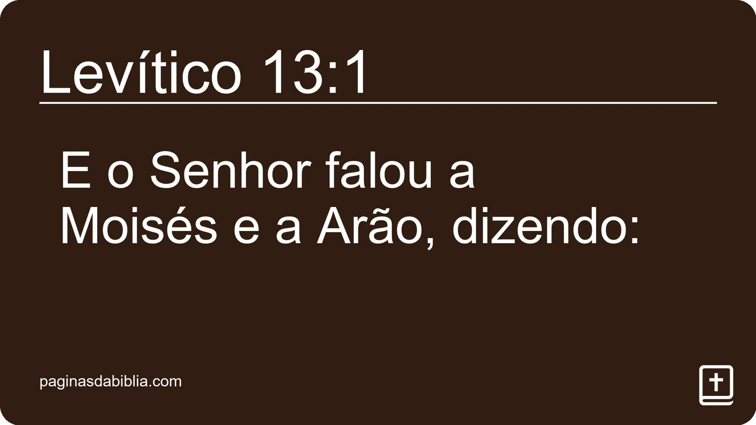 Levítico 13:1