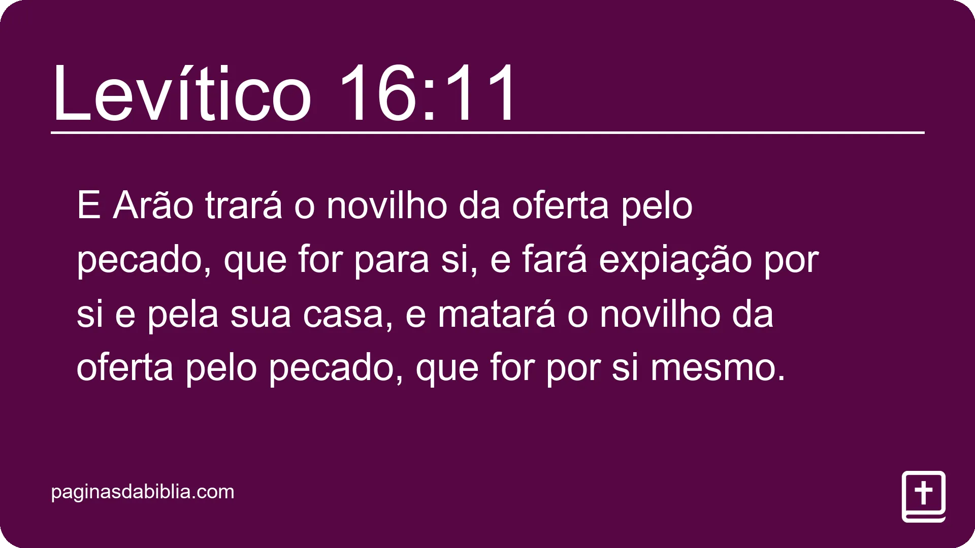 Levítico 16:11