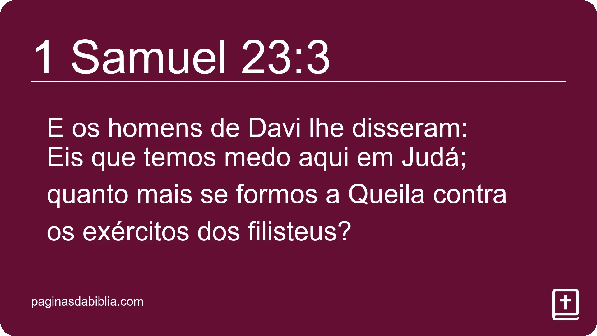 1 Samuel 23:3