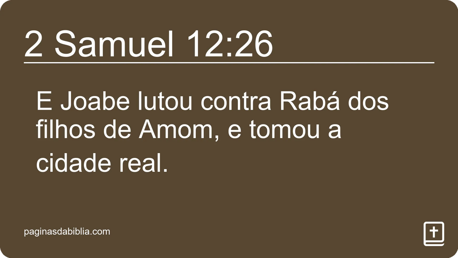 2 Samuel 12:26