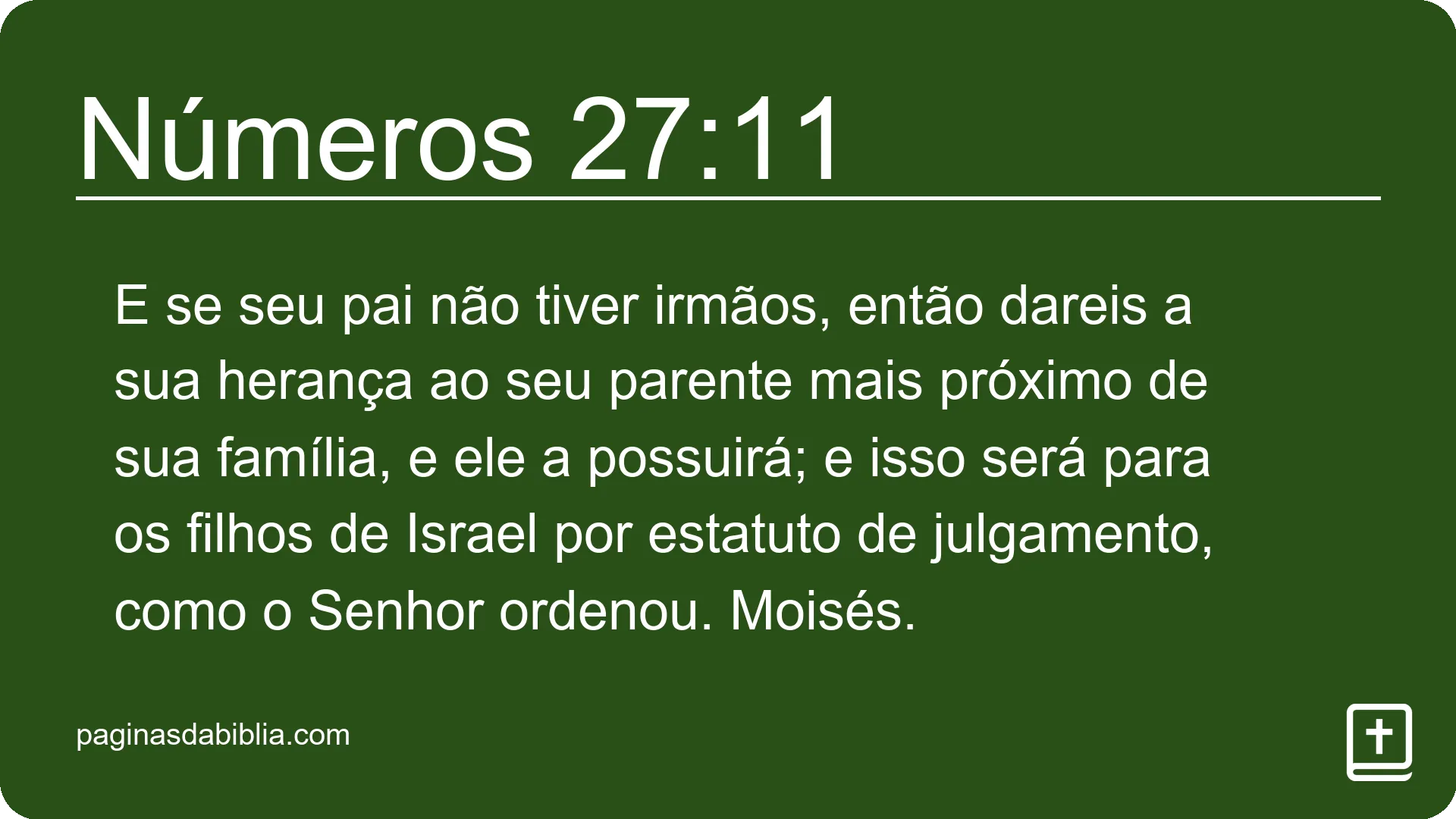 Números 27:11