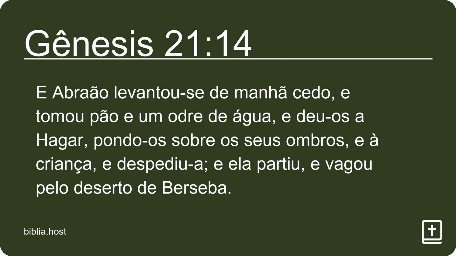 Gênesis 21:14