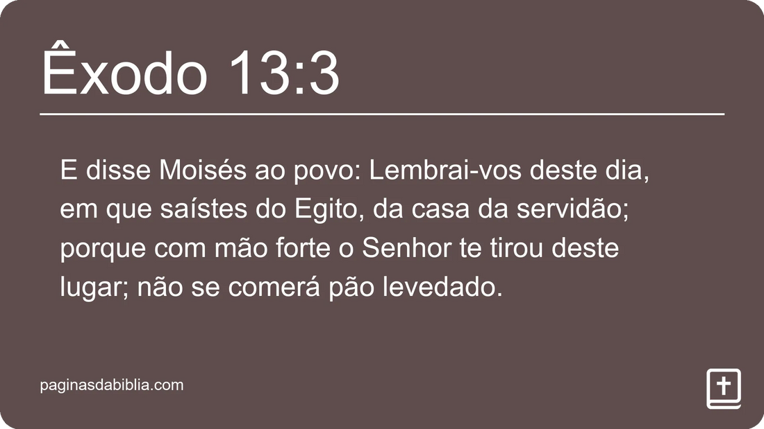 Êxodo 13:3