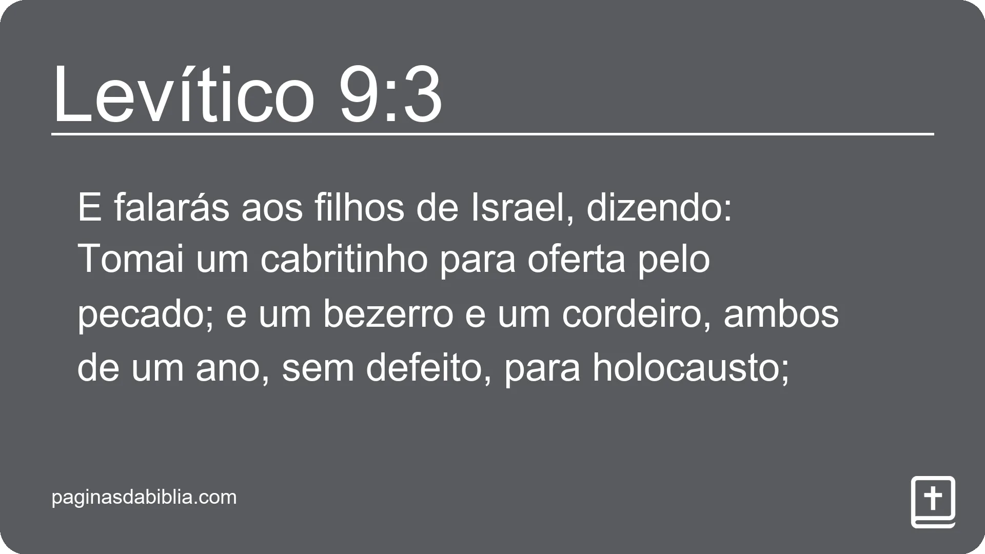 Levítico 9:3