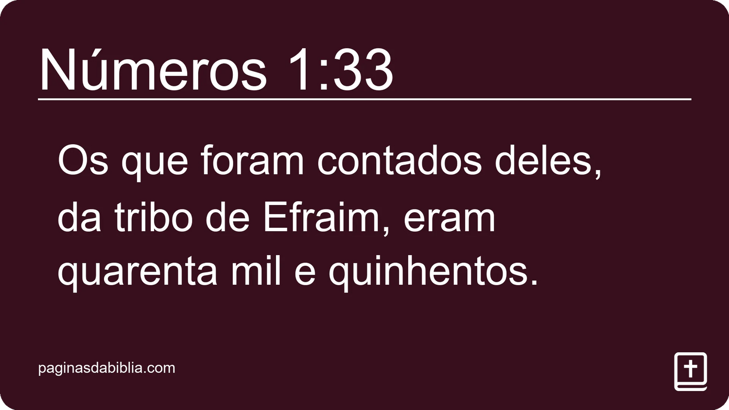 Números 1:33