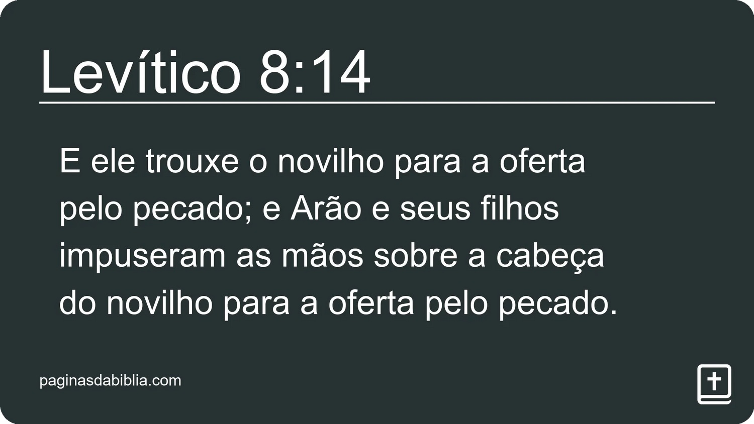 Levítico 8:14