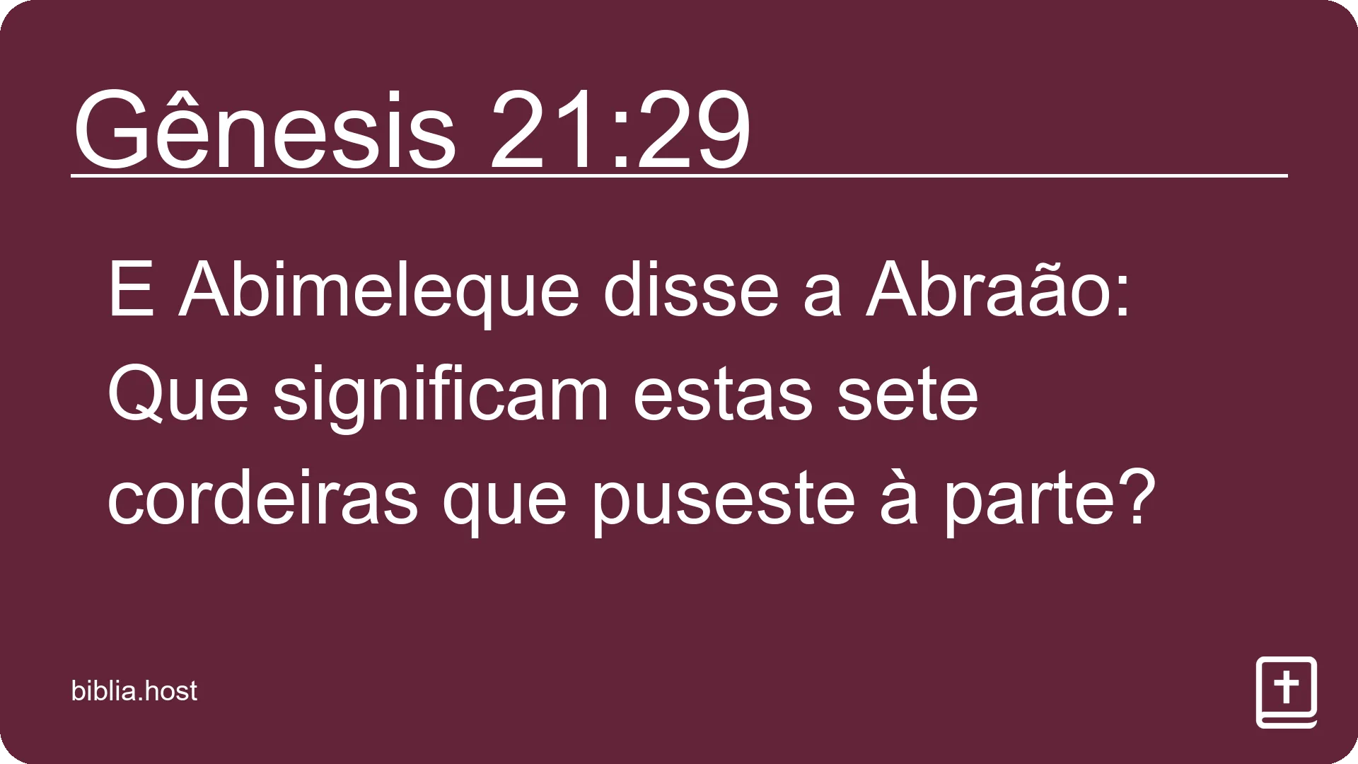 Gênesis 21:29