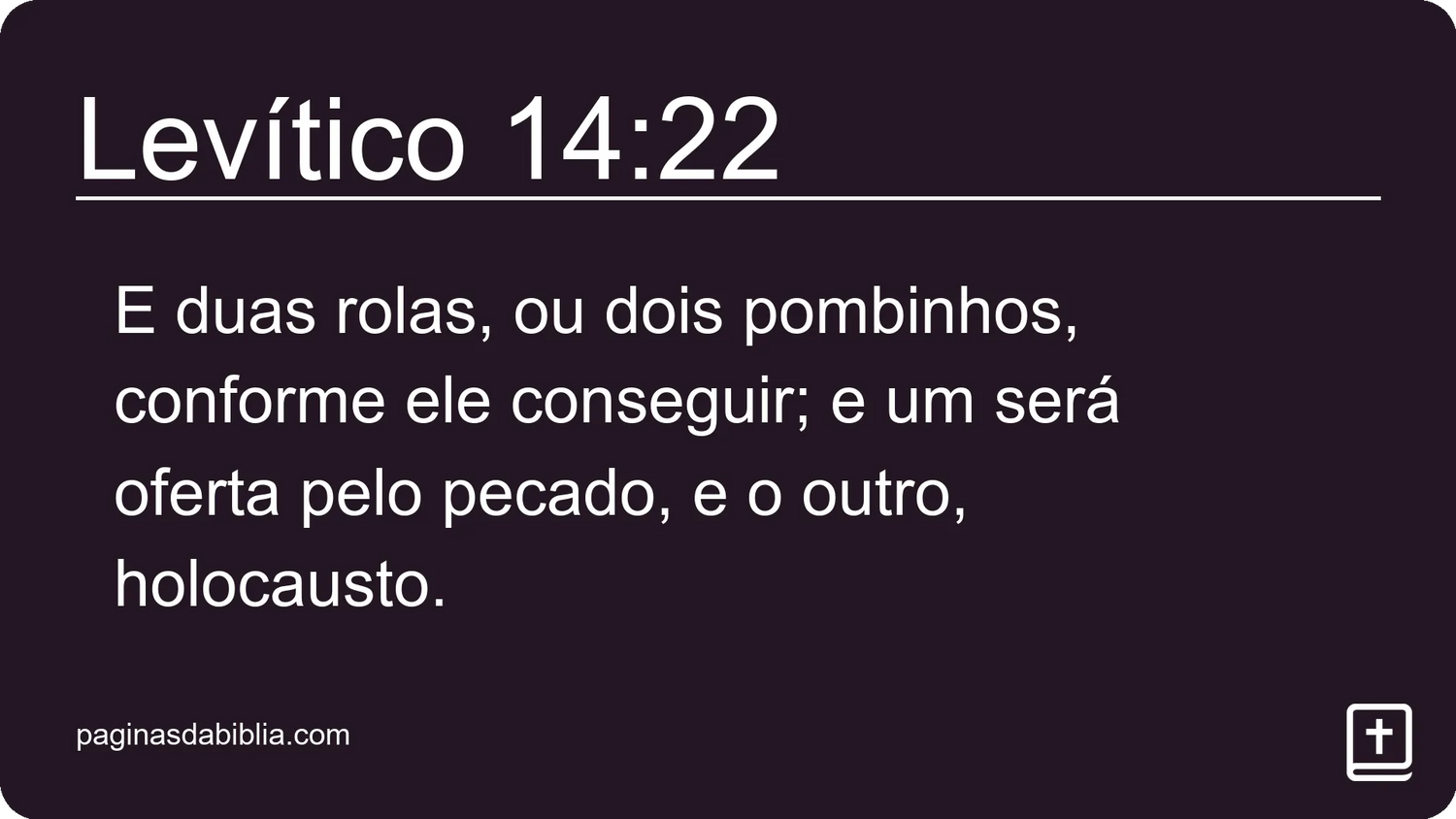 Levítico 14:22