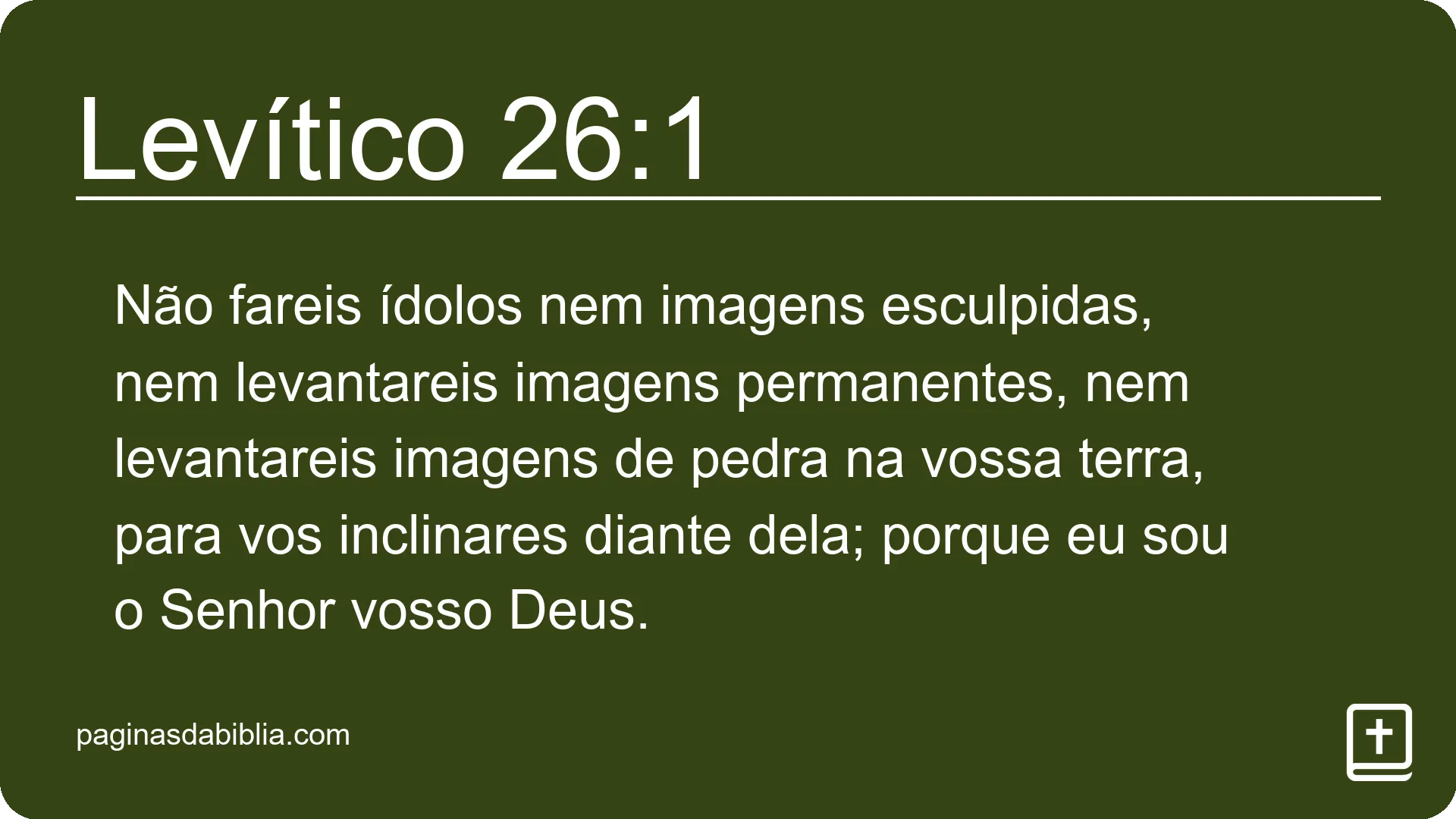 Levítico 26:1