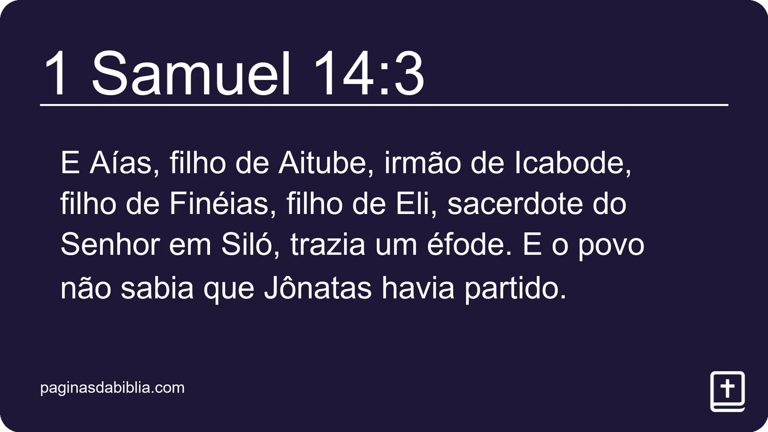 1 Samuel 14:3