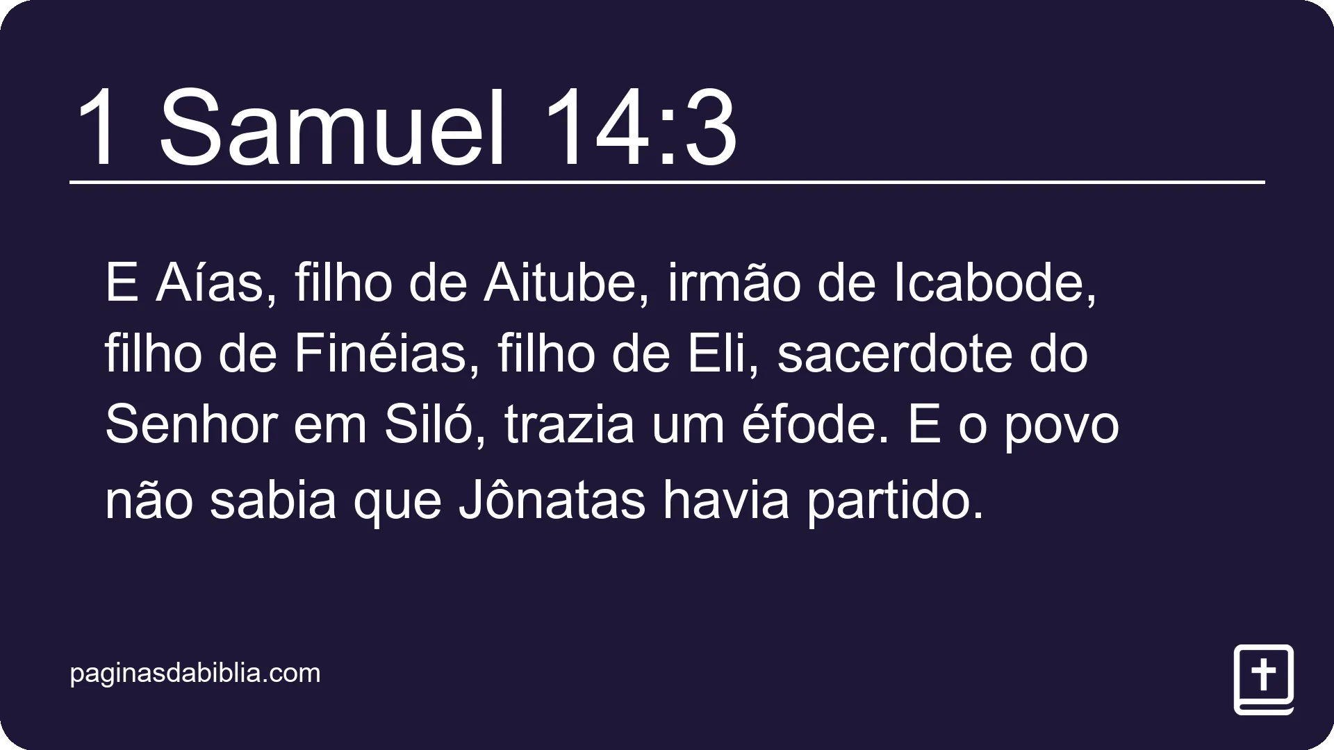 1 Samuel 14:3