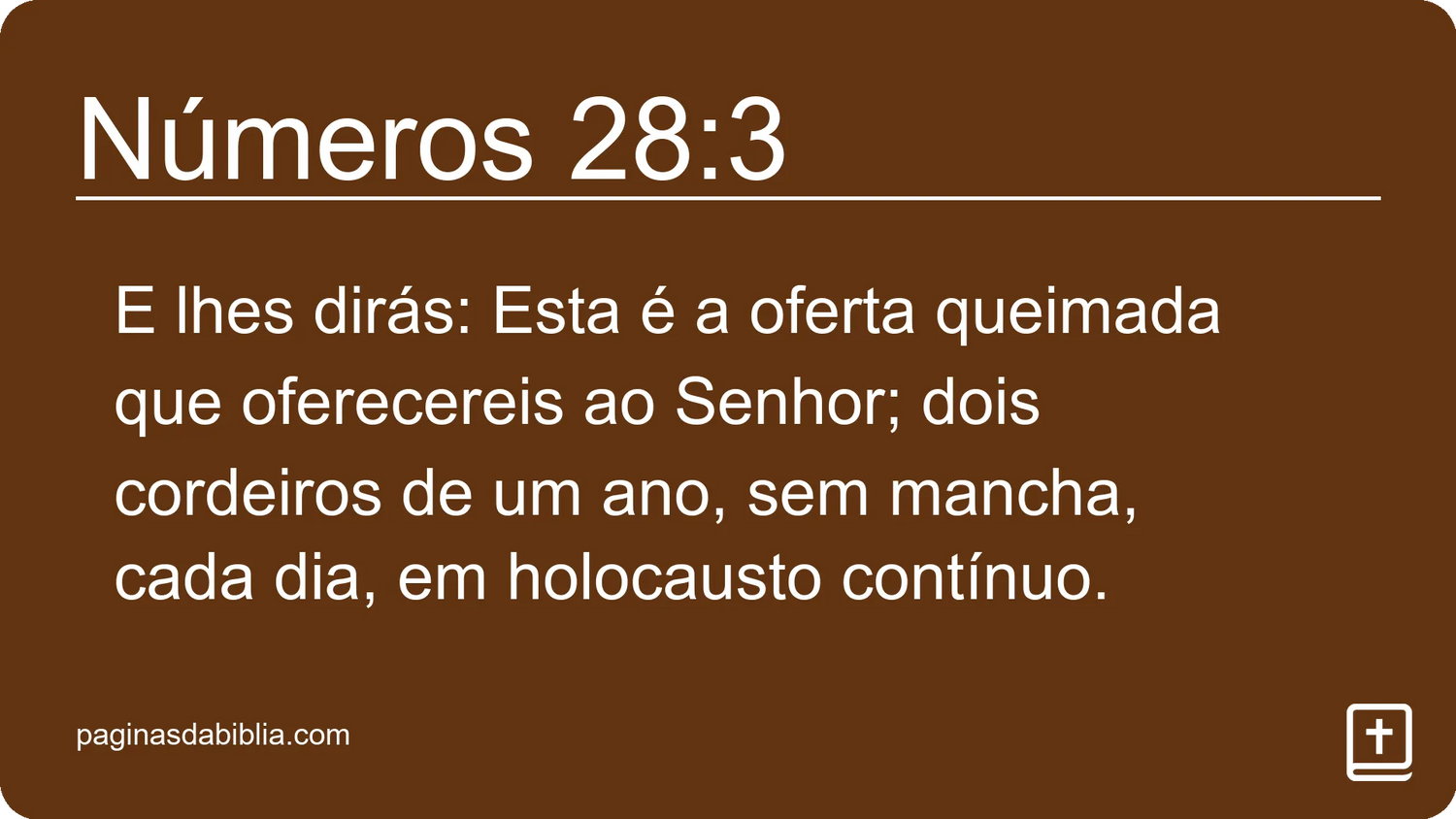 Números 28:3