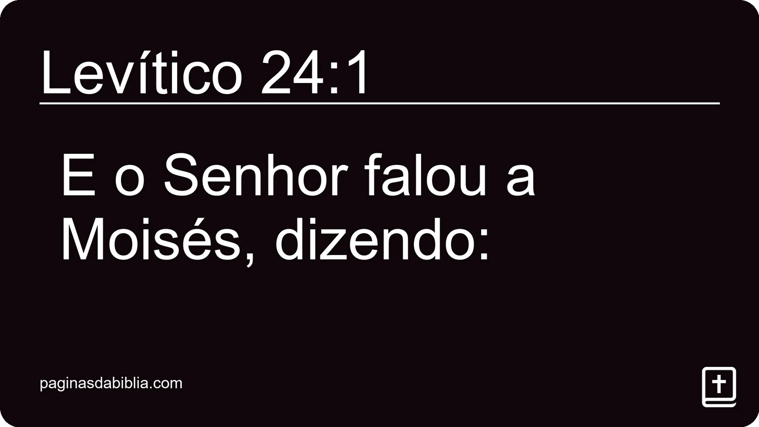 Levítico 24:1