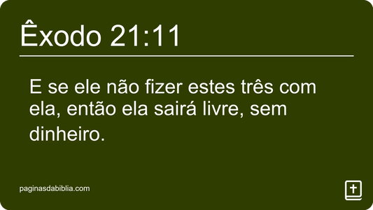 Êxodo 21:11