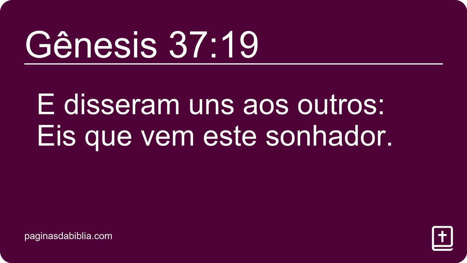 Gênesis 37:19