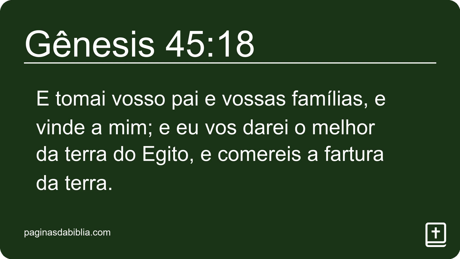 Gênesis 45:18