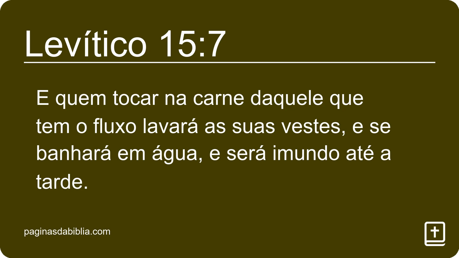 Levítico 15:7