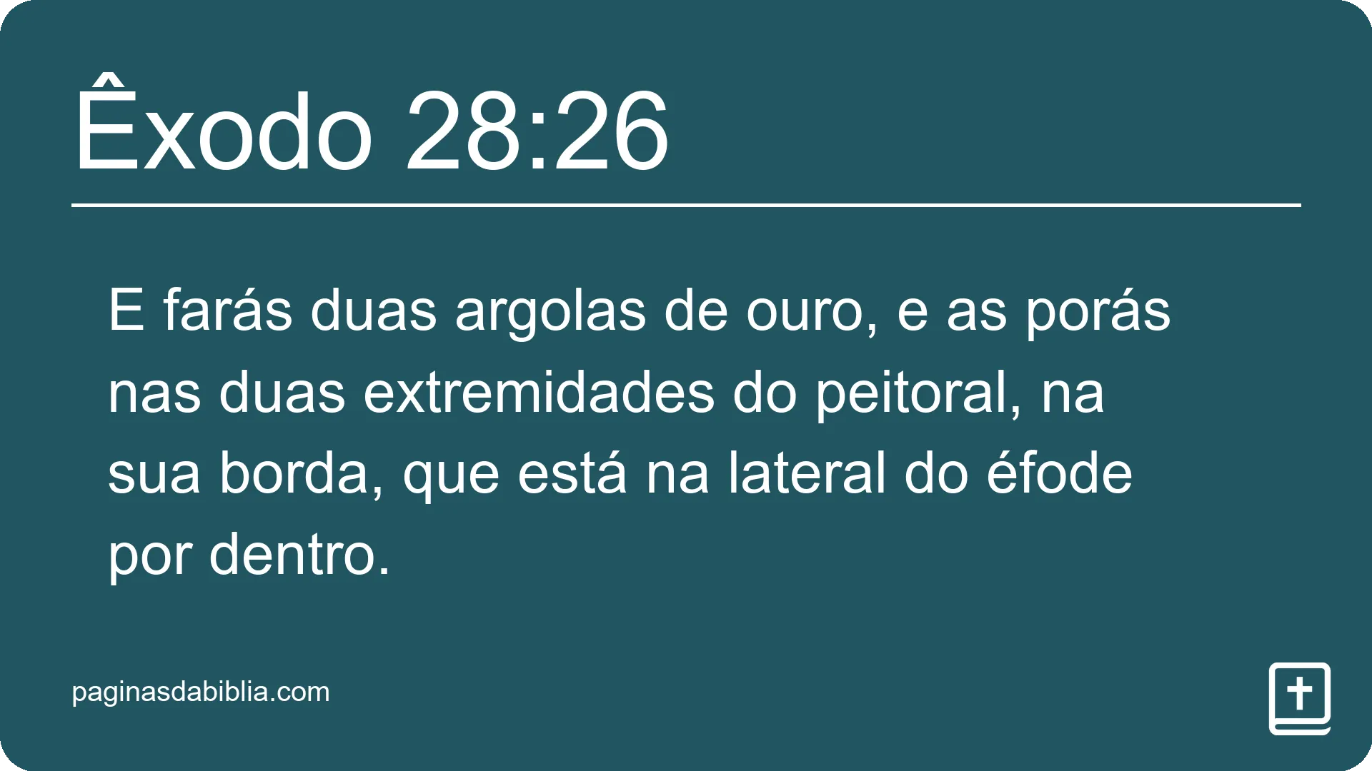 Êxodo 28:26