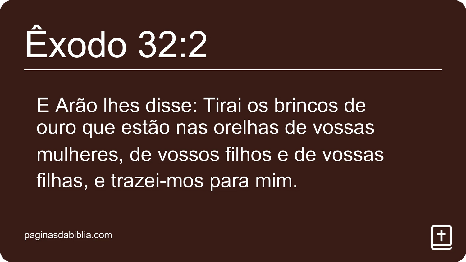 Êxodo 32:2