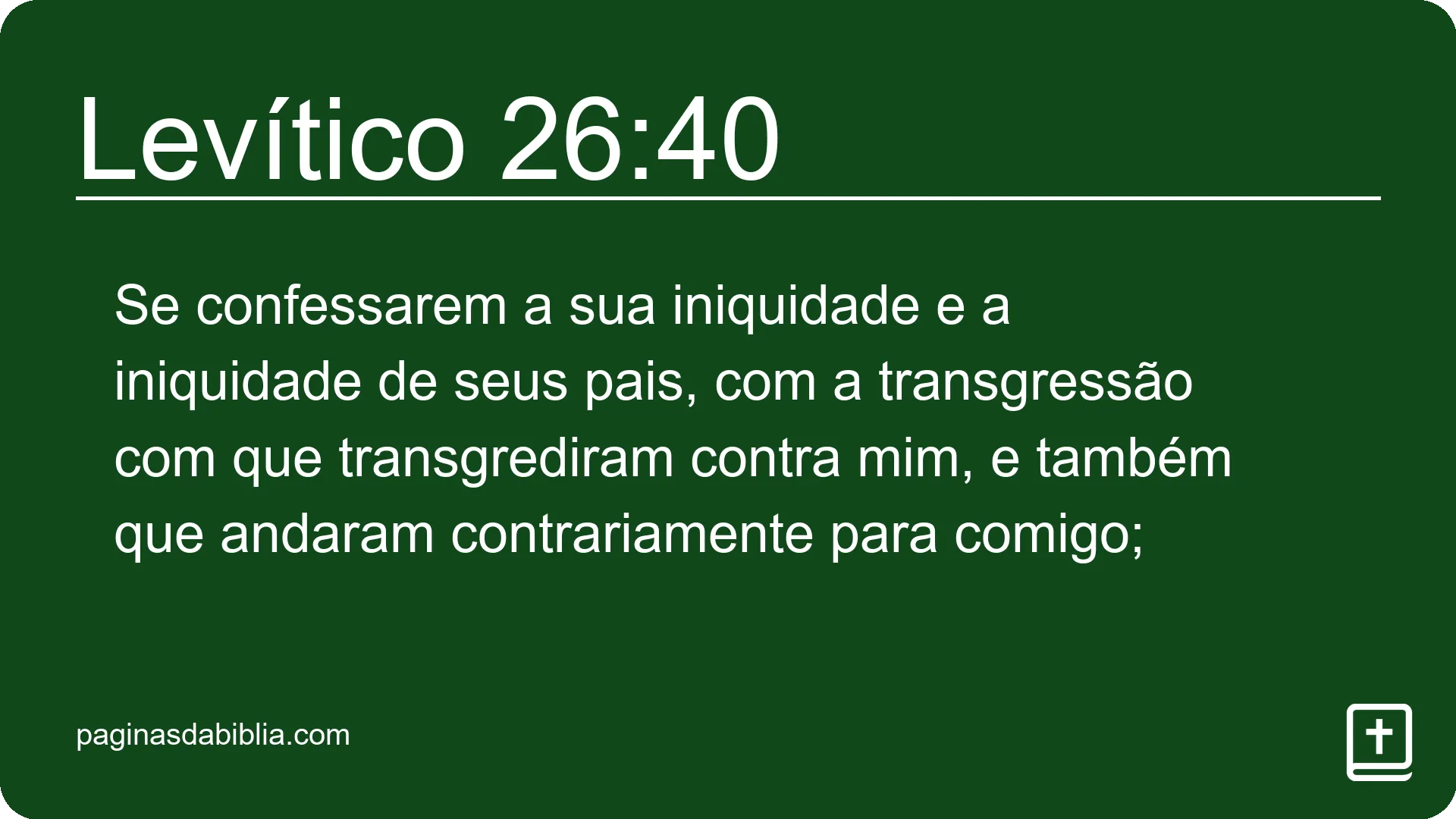 Levítico 26:40