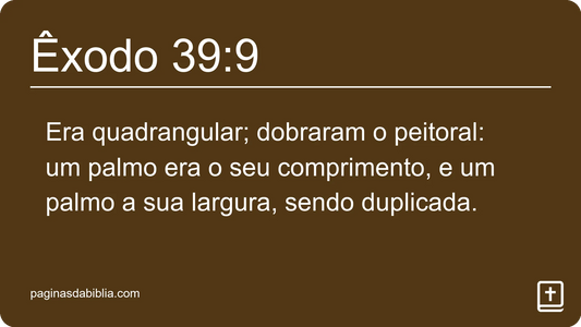 Êxodo 39:9