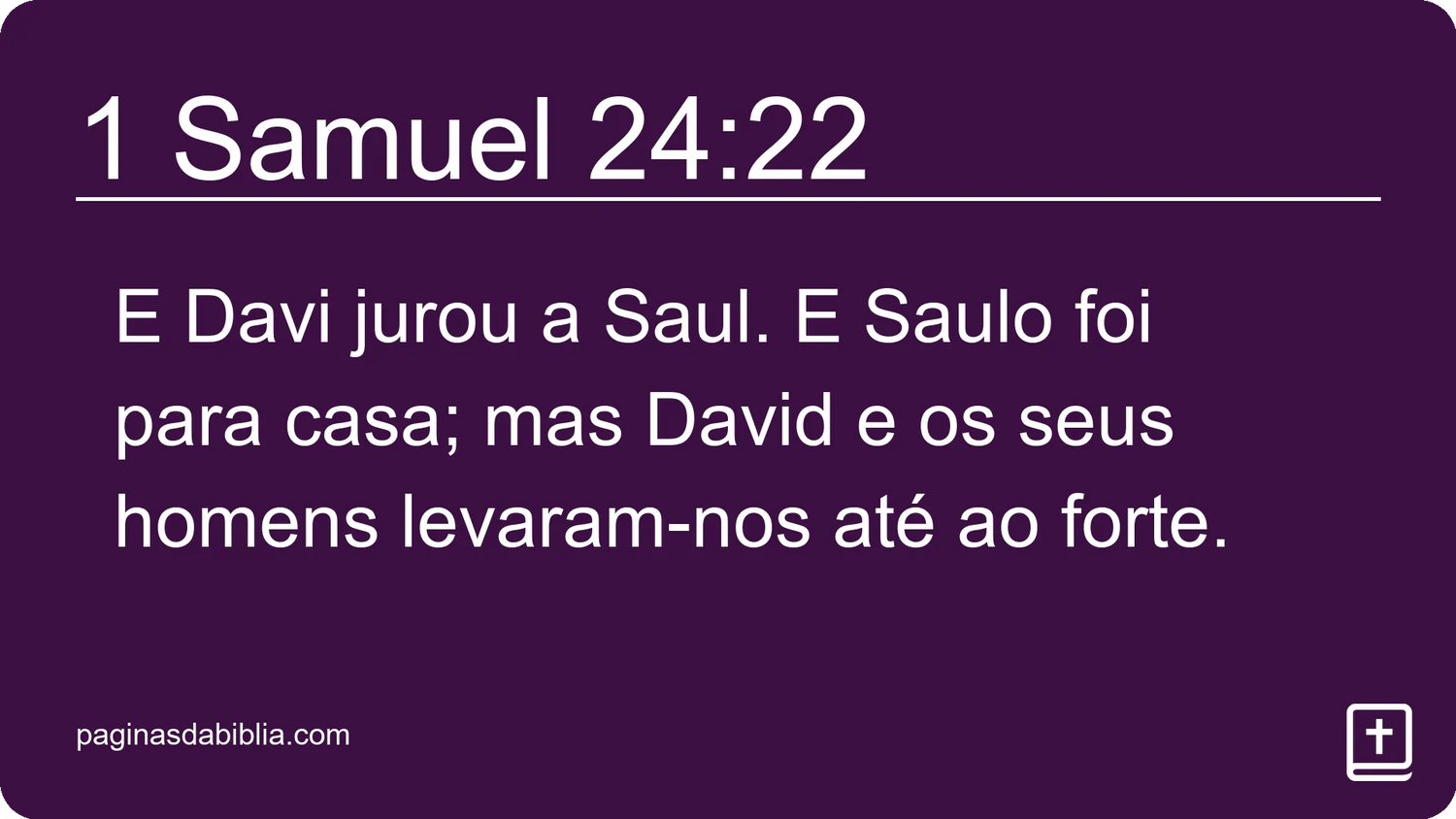 1 Samuel 24:22