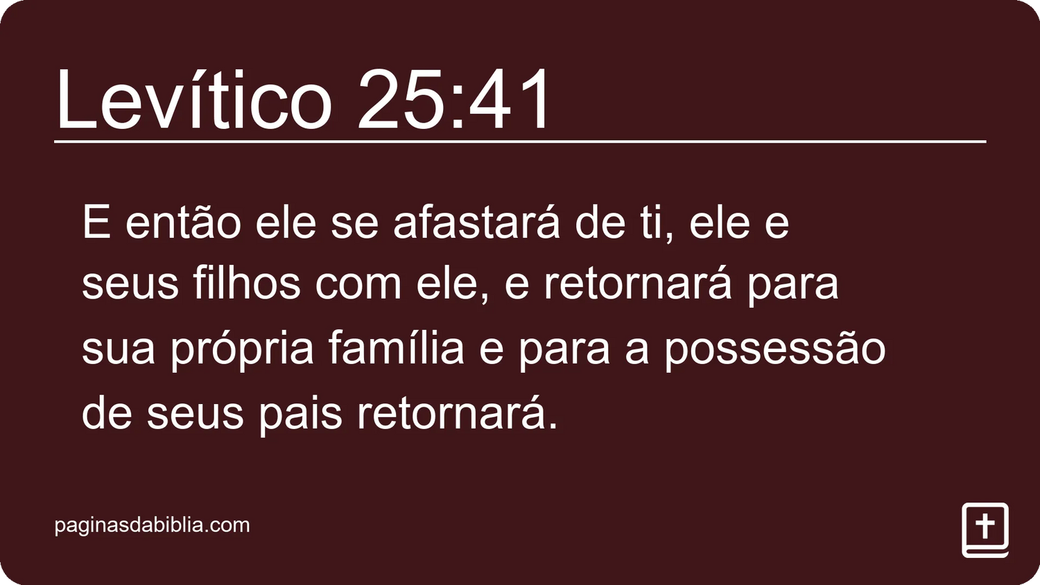 Levítico 25:41