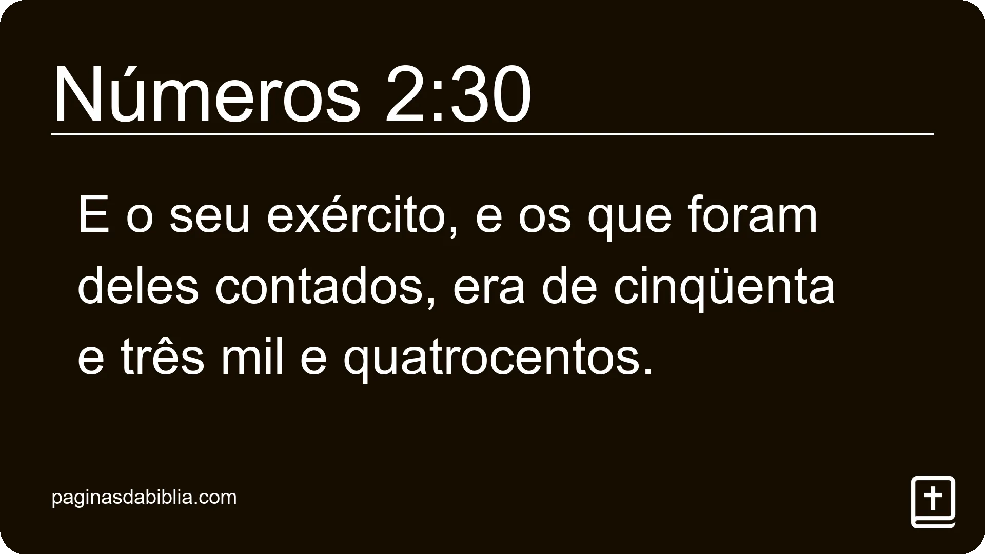 Números 2:30