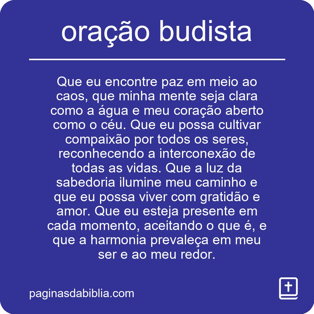 oração budista