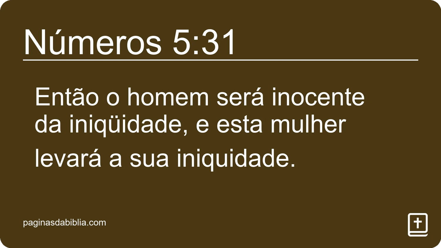 Números 5:31