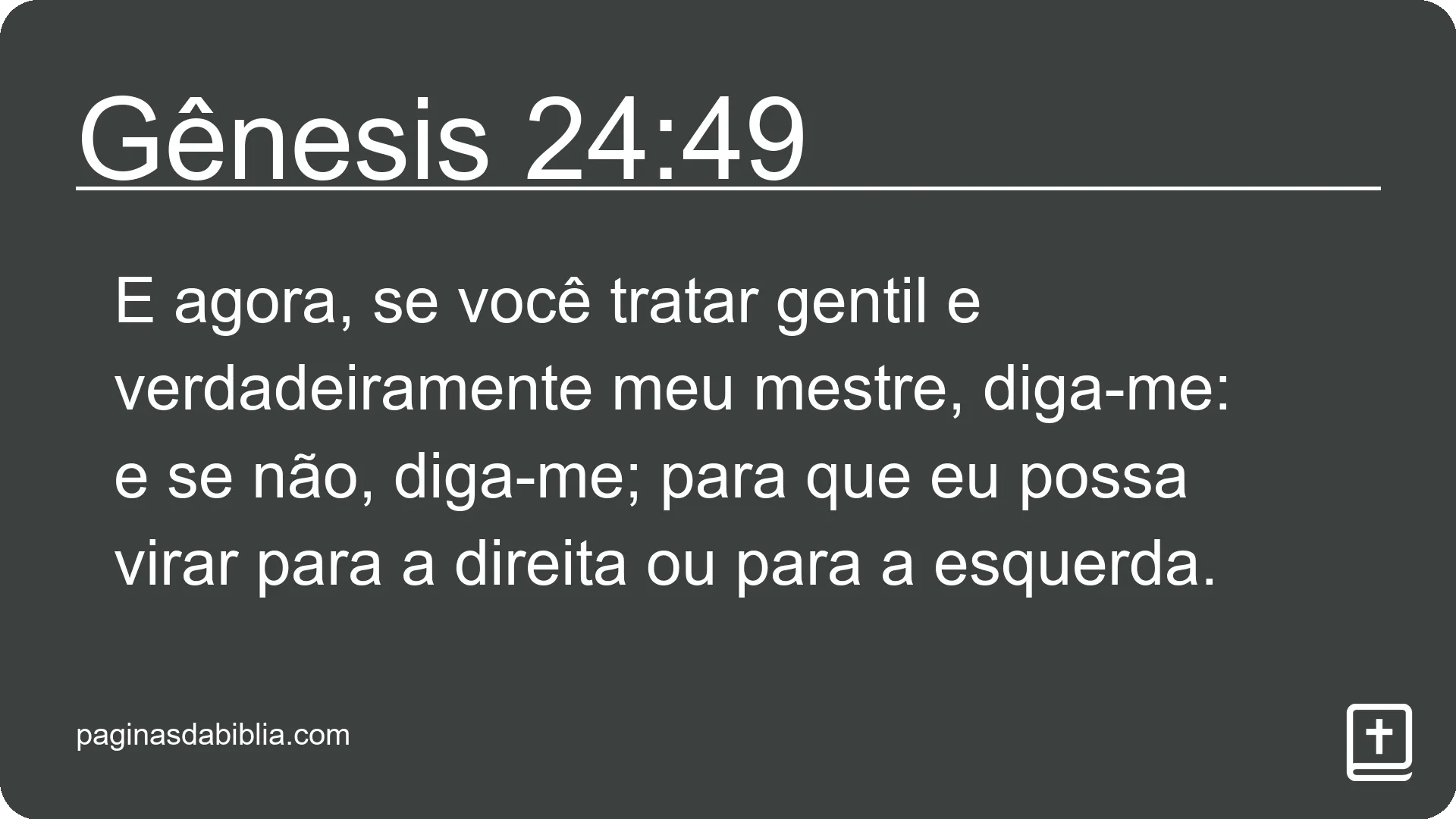 Gênesis 24:49