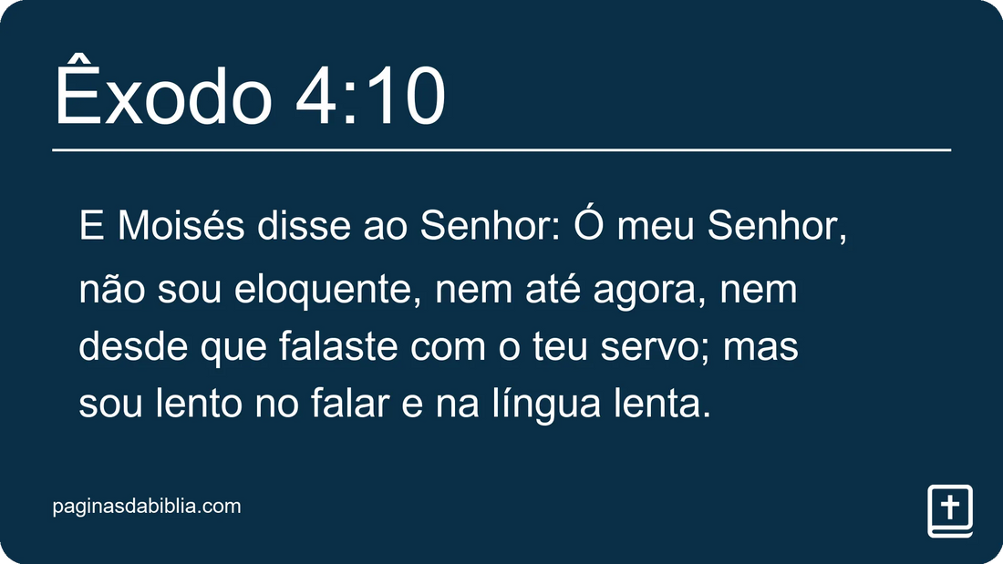 Êxodo 4:10