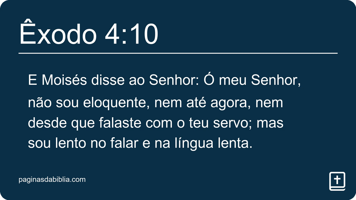 Êxodo 4:10