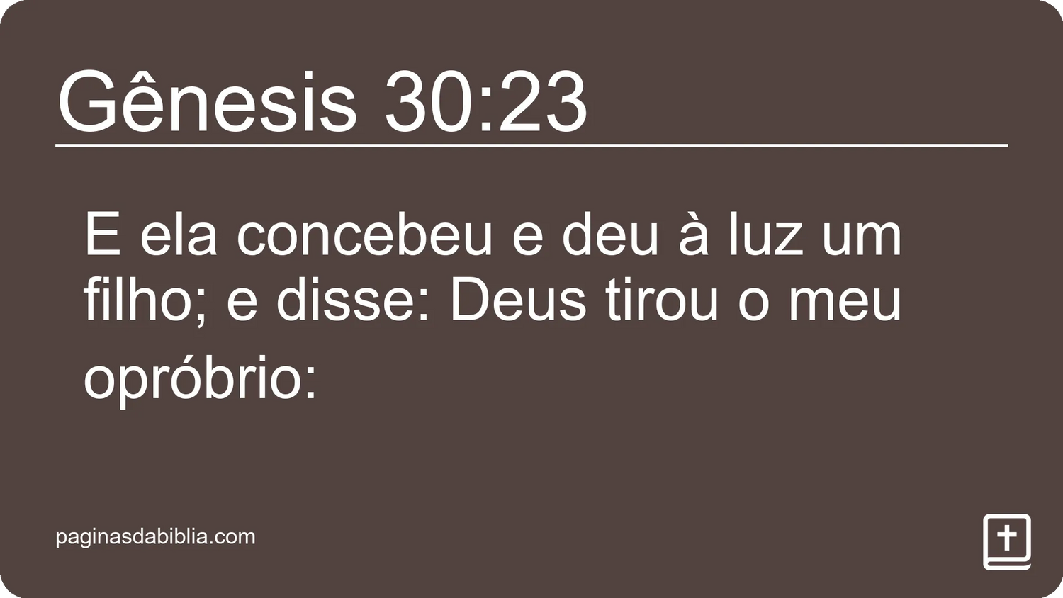 Gênesis 30:23