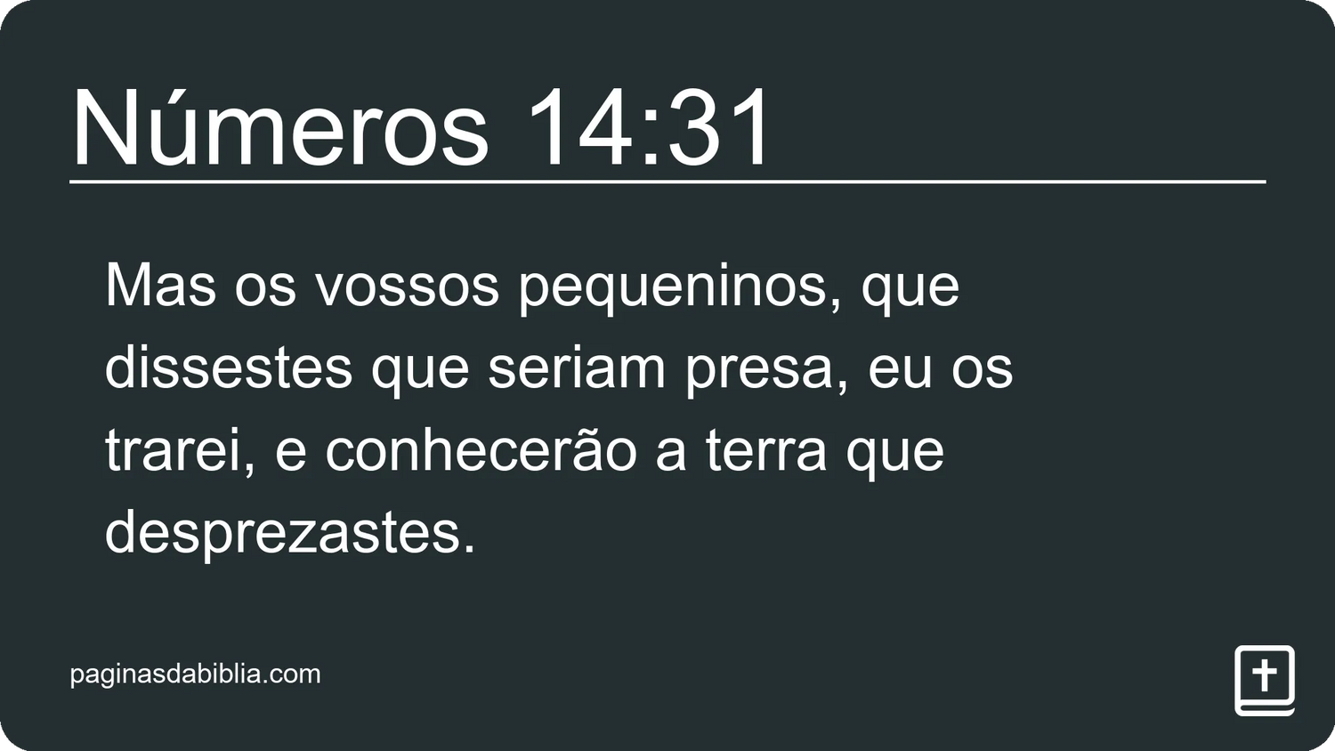 Números 14:31