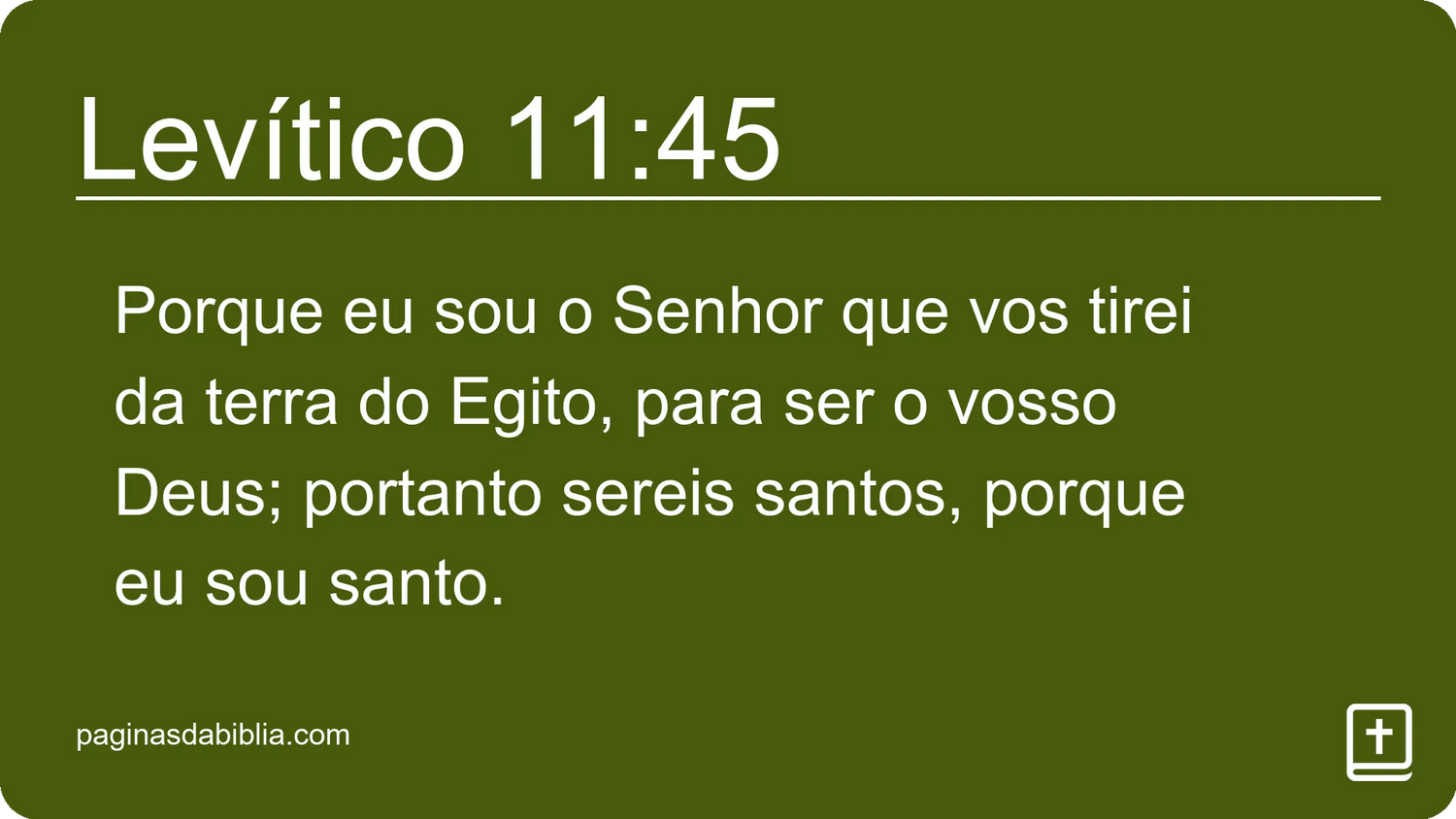 Levítico 11:45