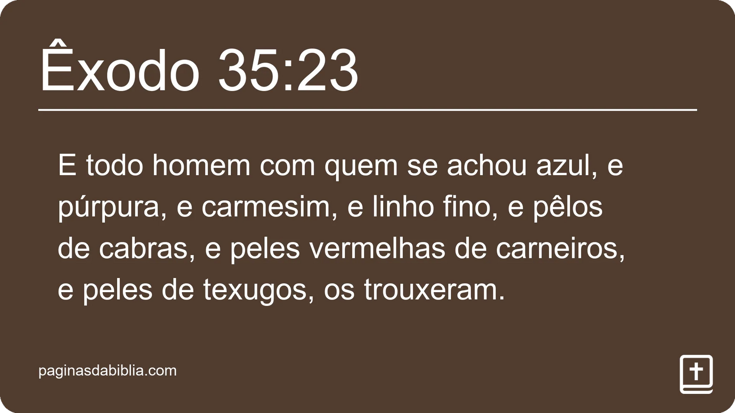 Êxodo 35:23