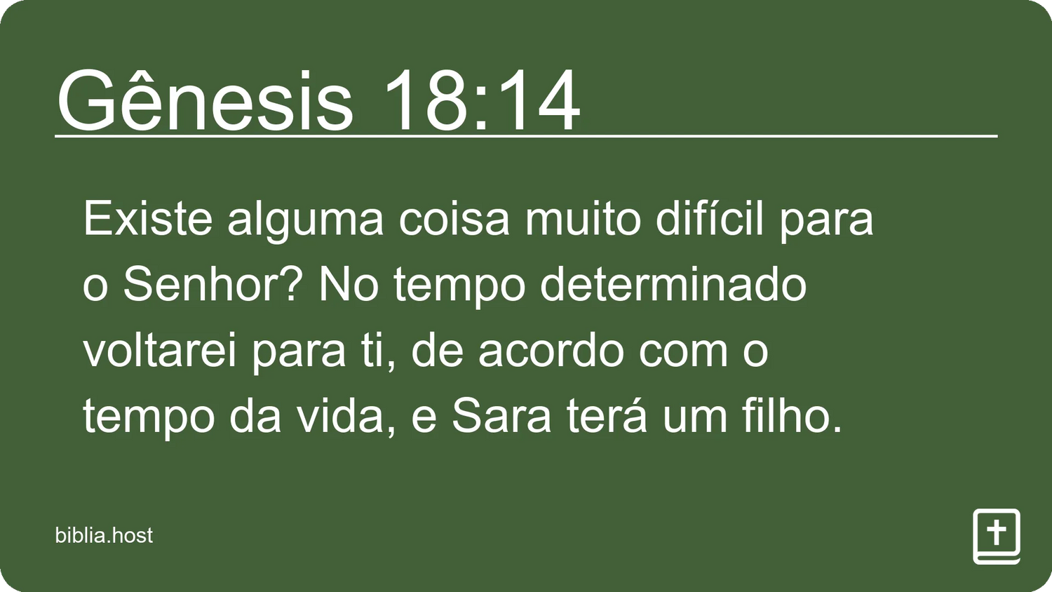 Gênesis 18:14