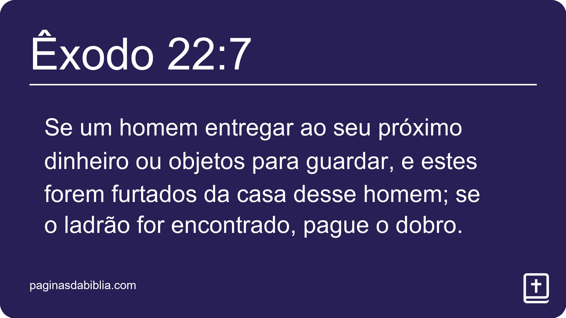 Êxodo 22:7