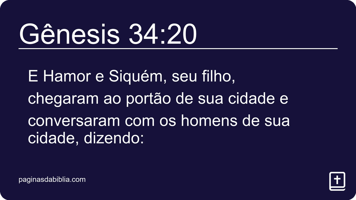 Gênesis 34:20