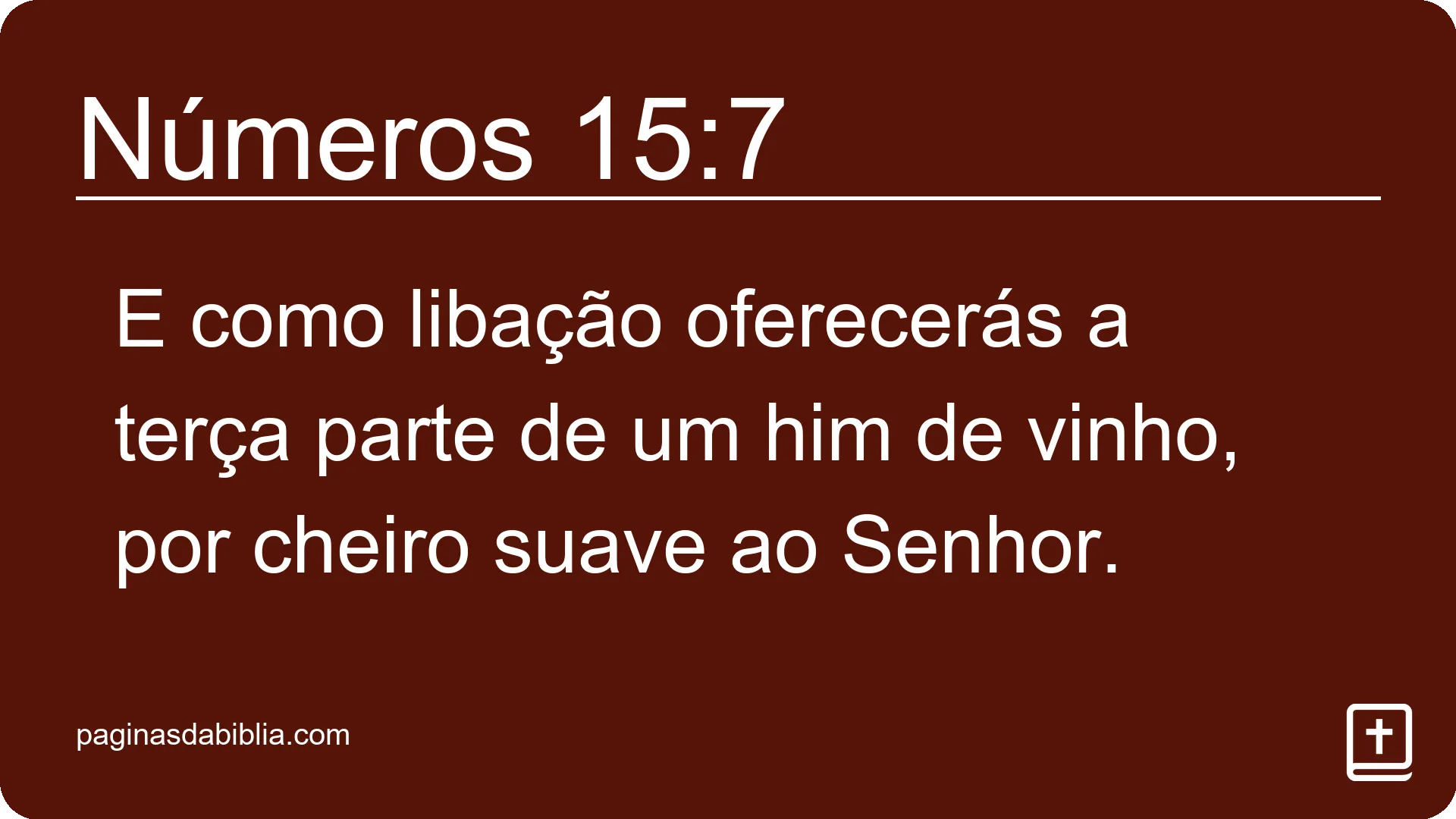 Números 15:7