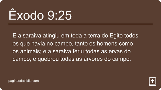 Êxodo 9:25