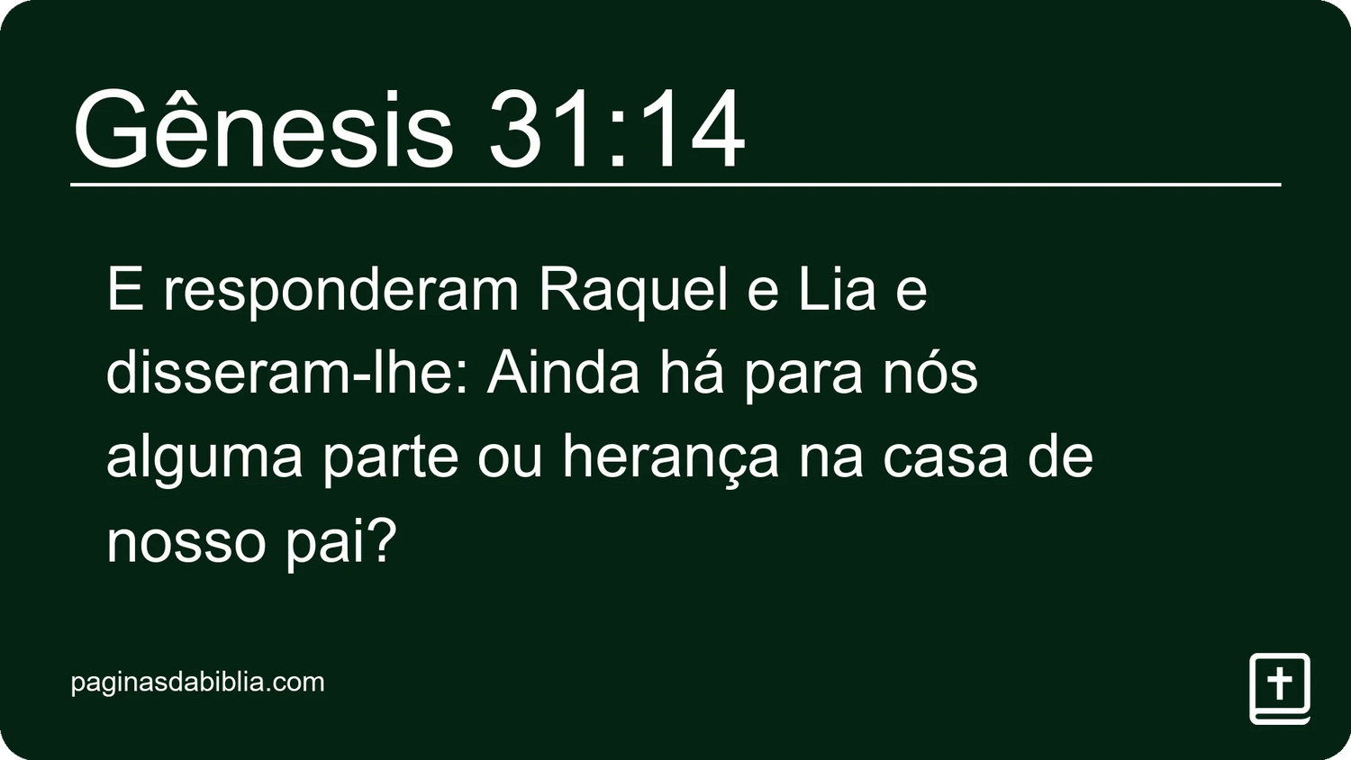 Gênesis 31:14